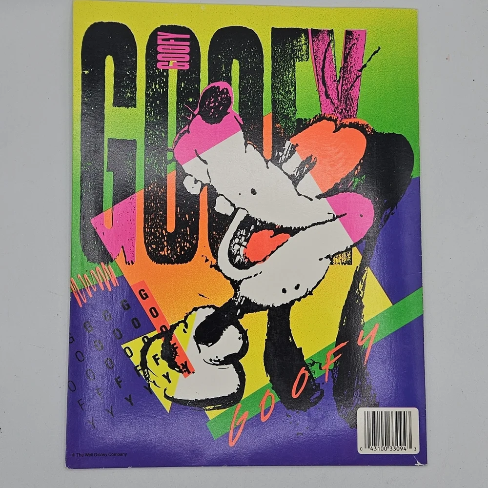 Rare Hard To Find Vintage '90s Mead Folder Featuring Goofy